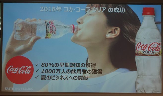 「2018年 コカ・コーラ クリアの成功」(発表会資料)