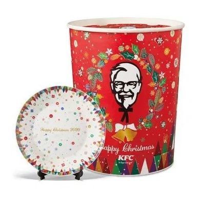 未使用　KFC  ケンタッキークリスマスイヤープレート　4枚　2010〜2013
