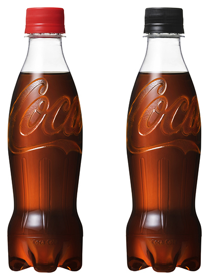 コカ・コーラ」100%リサイクルペットボトル採用のラベルレス商品発売