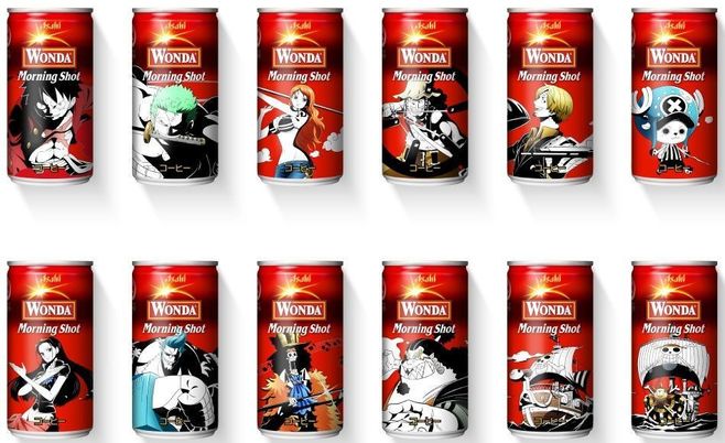 ワンピース」コラボ缶コーヒー「ワンダ」発売、イラスト全44種類 