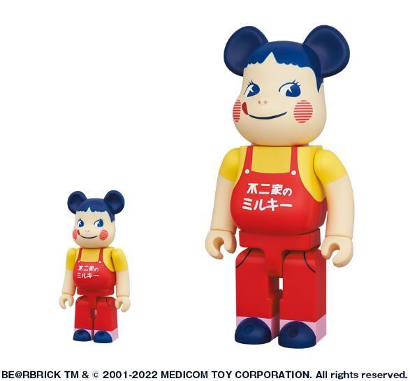 1000% BE@RBRICK ベアブリック ホーロー看板 ペコちゃん