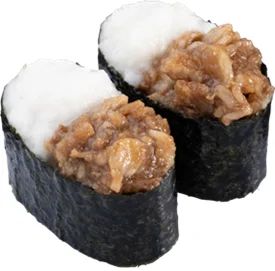 “新定番”メニュー「活〆真鯛 天ばらにぎり」/かっぱ寿司