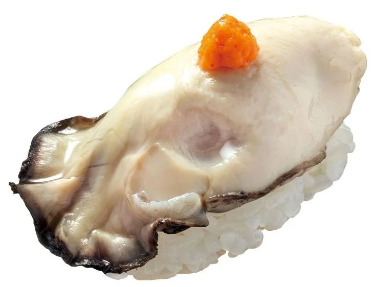 「広島県産牡蠣握り（もみじおろしのせ）」/はま寿司の牡蠣とうまネタ祭り