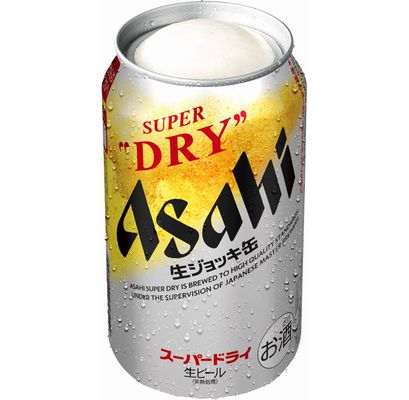 既存商品「アサヒスーパードライ 生ジョッキ缶」(340ml)