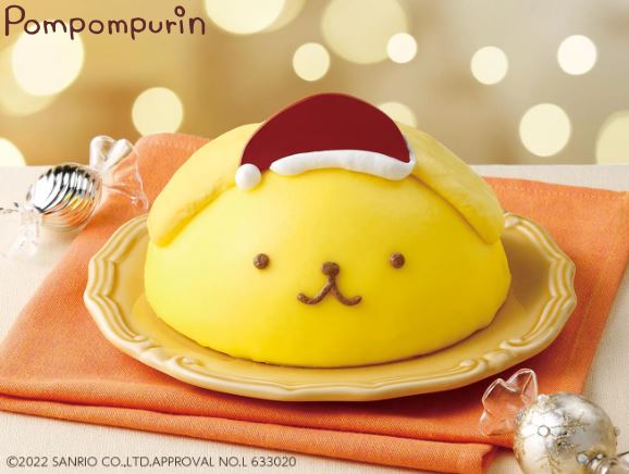 『〈ポムポムプリン〉プリンが入ったクリスマスカスタードケーキ』(セブンイレブン2022年クリスマスケーキ)