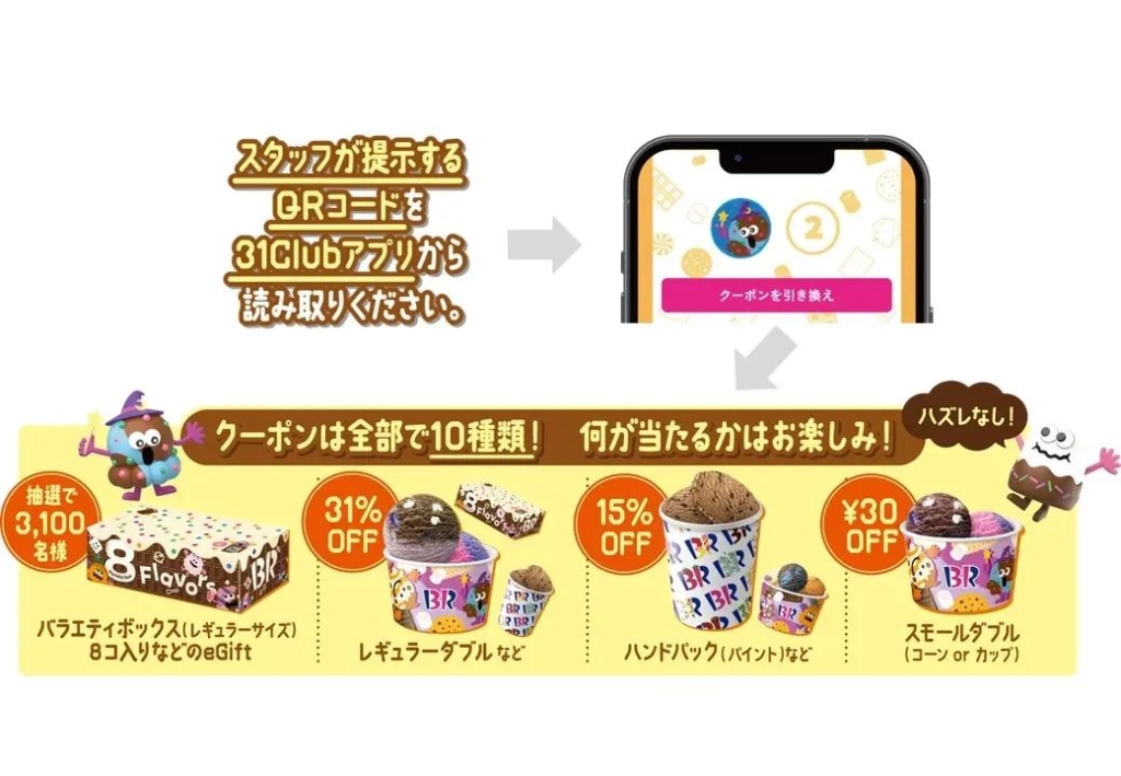 サーティワン「ハッピーハロウィーンくじ」イメージ