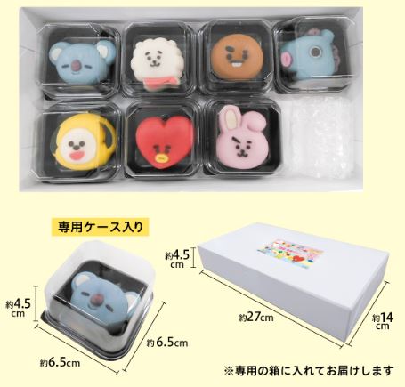 くら寿司ネット通販「BT21和菓子セット」(冷凍商品)