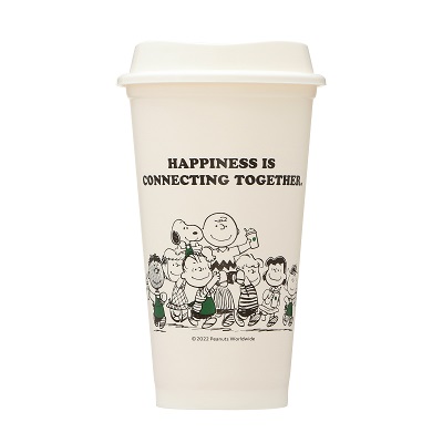 「リユーザブルカップ PEANUTS オフホワイト 473ml」