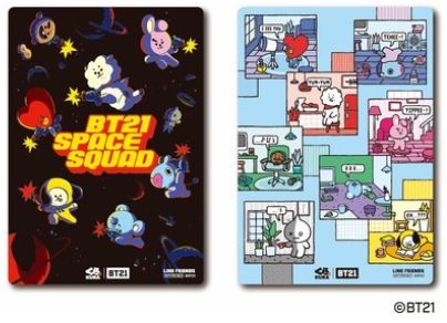 くら寿司×BT21 先着プレゼント第1弾「下敷き」デザイン例