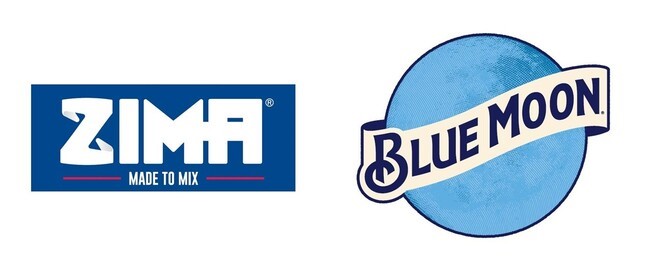 「ZIMA」「BLUE MOON」各ロゴ