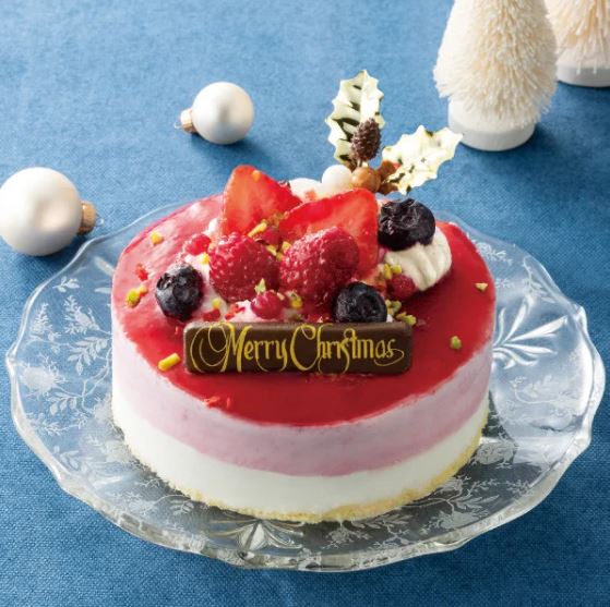 銀座京橋 レ ロジェ エギュスキロール 苺のアイスケーキ(イオン2022年クリスマスケーキ)