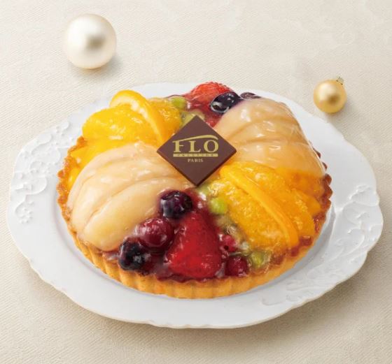 FLO PRESTIGE PARIS 9種のフルーツカスタードタルト(イオン2022年クリスマスケーキ)