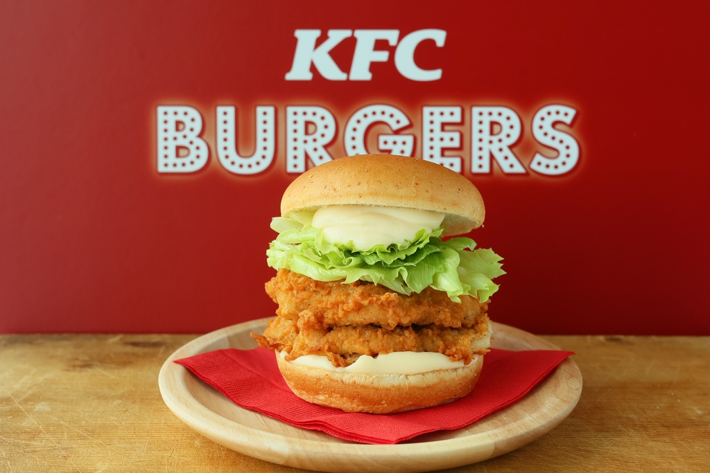 「ダブルチキンフィレバーガー」日本KFC