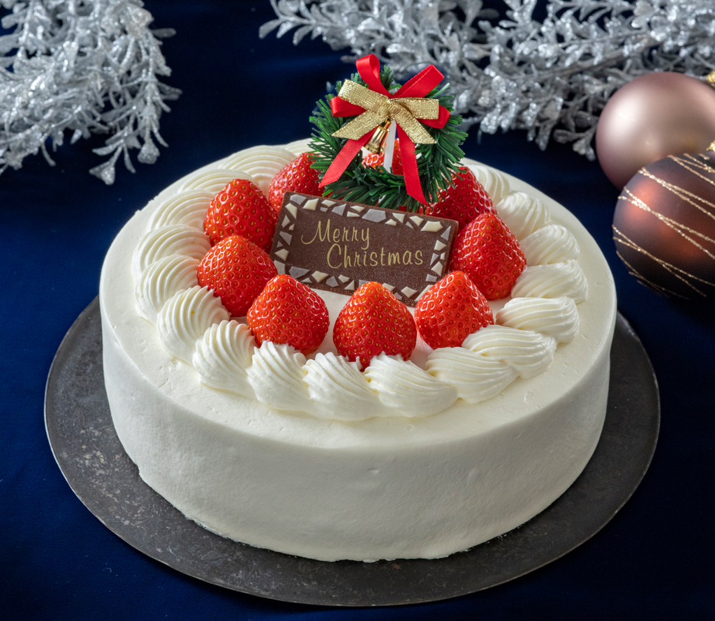 「クリスマス クイーンストロベリーショートケーキ(丸)」(6号サイズ)/千疋屋総本店2022年クリスマスケーキ