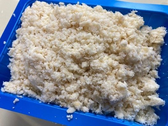 「生おからのしっとり湯」に使用する生おから/箱根小涌園元湯森の湯