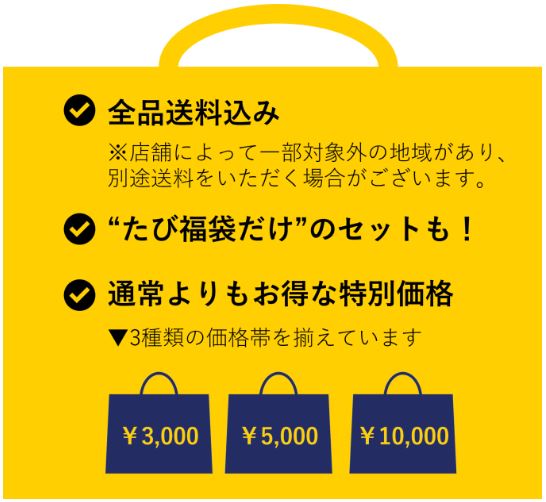 たびふく「たび福袋」3つの特長