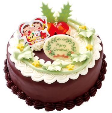 不二家「クリスマスデコレーションケーキ(チョコ)」