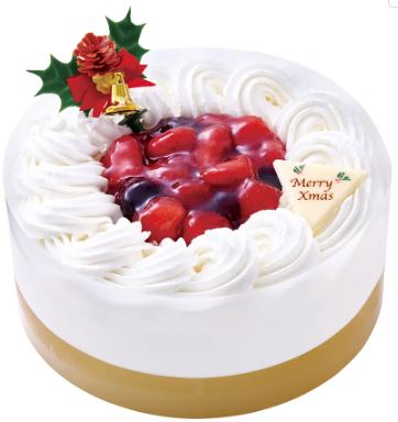 不二家「クリスマス 3種のベリーのショートケーキ」