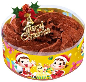 不二家「クリスマス 糖質オフチョコ生ケーキ」