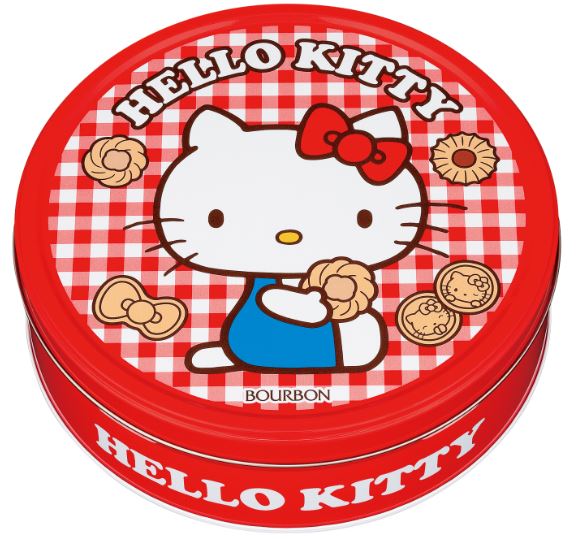 ブルボン「バタークッキー缶(ハローキティ)」(C) 2022 SANRIO CO., LTD.APPROVAL NO. L633051
