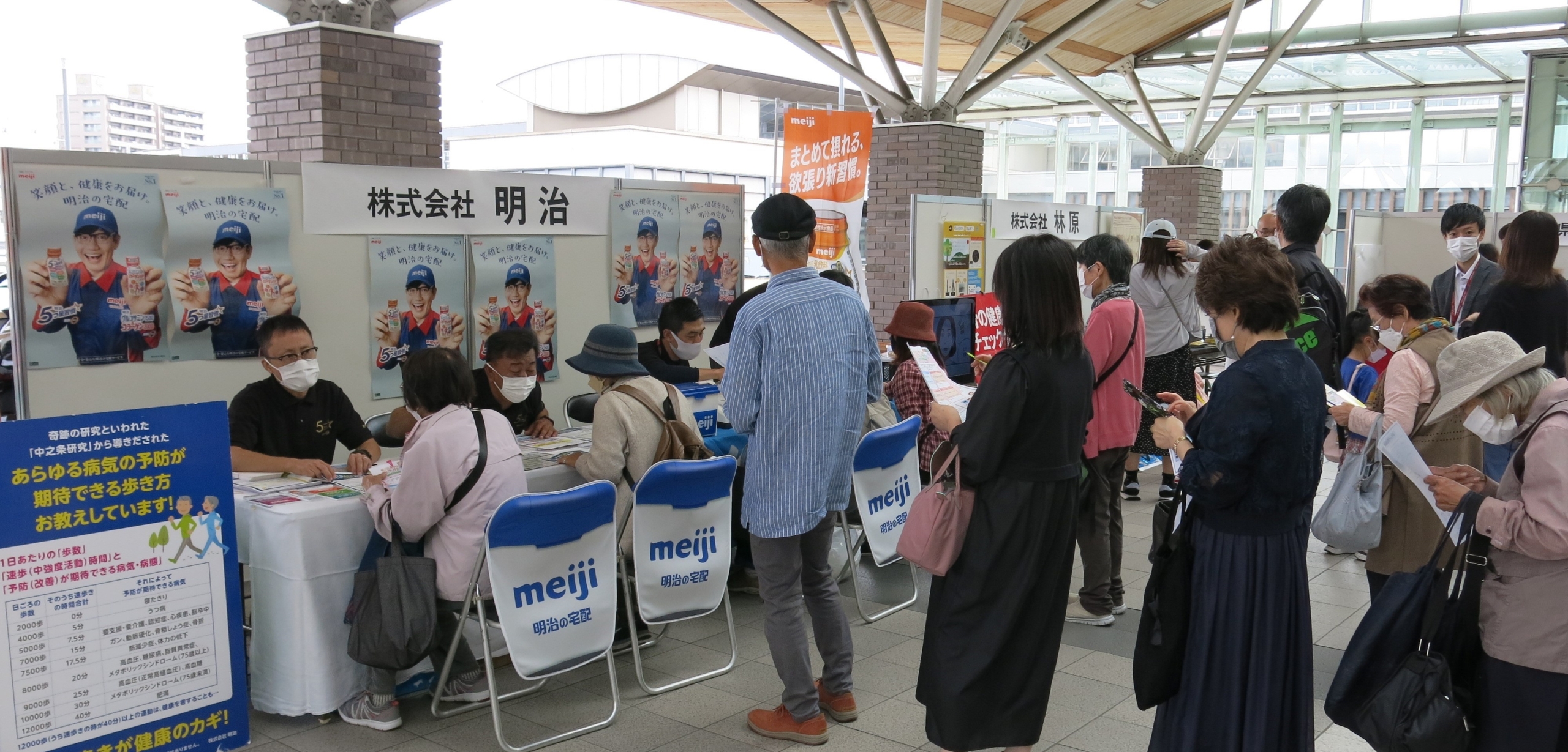 林原「気になる。身になる。岡山ウェルネス～わたしの健“幸”チェック!～」岡山駅前で開催