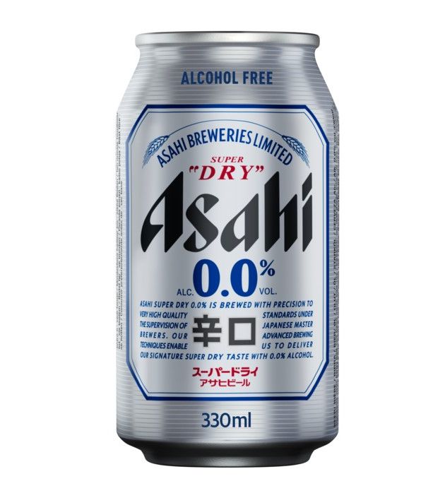 ノンアルコールビール「Asahi Super Dry 0.0」缶