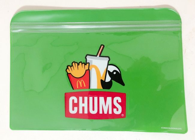 マクドナルド×CHUMS ジッパーポーチ