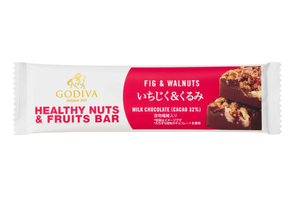 「HEALTHY NUTS & FRUITS BAR いちじく&くるみ」/ゴディバジャパン