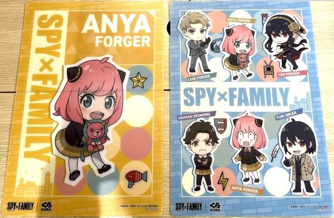 グッズ配布「下敷き(全4種)」/くら寿司「SPY×FAMILY」キャンペーン