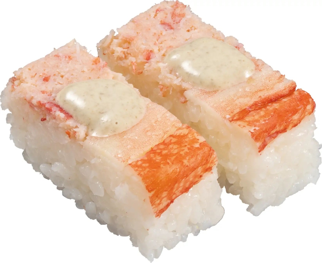 かっぱ寿司「蟹の押し寿司」/かっぱの冬のかに祭り