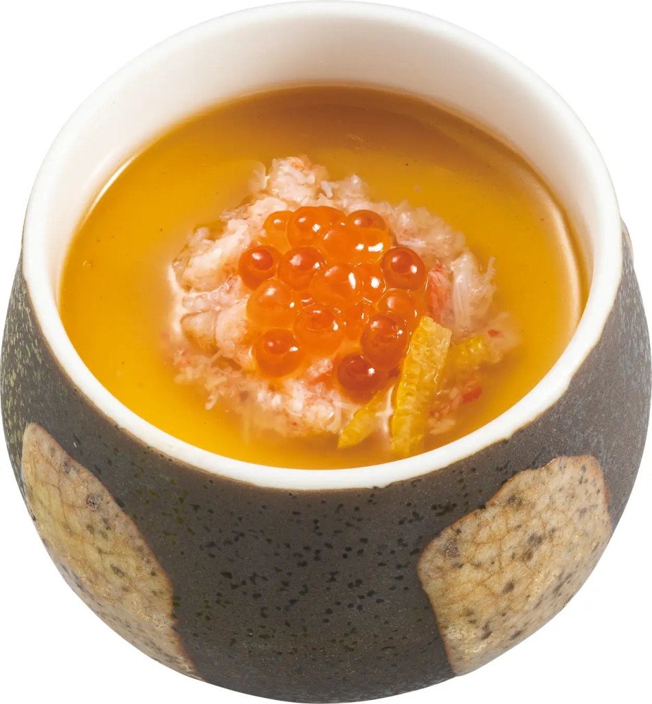 かっぱ寿司「蟹といくらの茶碗蒸し」/かっぱの冬のかに祭り