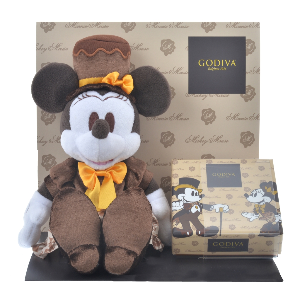 ディズニーストア「【GODIVA】ミニー チョコレート アソートメント ぬいぐるみセット」