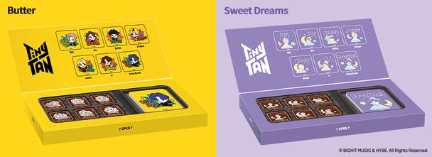BTS「TinyTANアクリルマグネット付チョコレート」Butter・Sweet Dreams