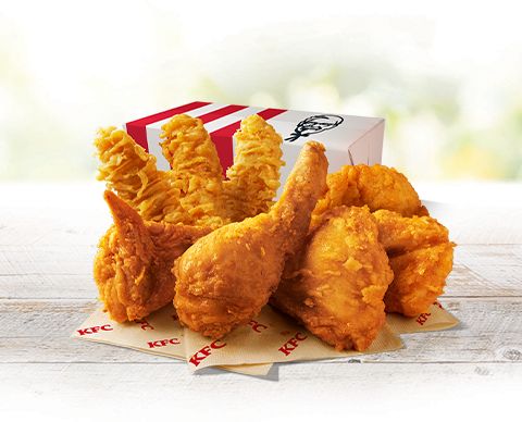 KFC「30%OFFパックB」(オリジナルチキン5ピース&カーネルクリスピー3ピース)