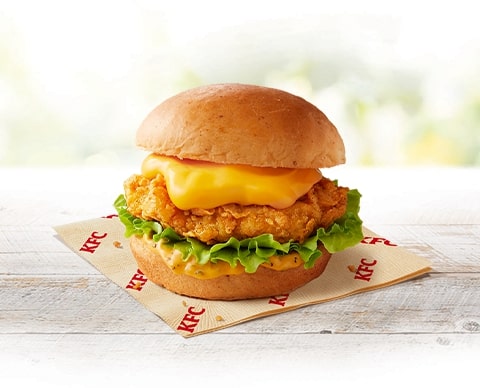 KFC「チーズにおぼれるフィレバーガー」