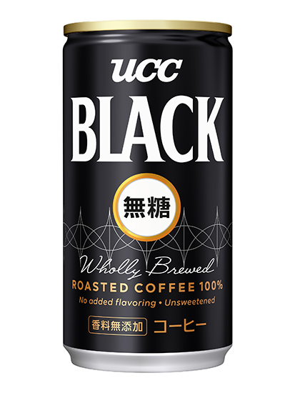 「UCC BLACK無糖」185g缶