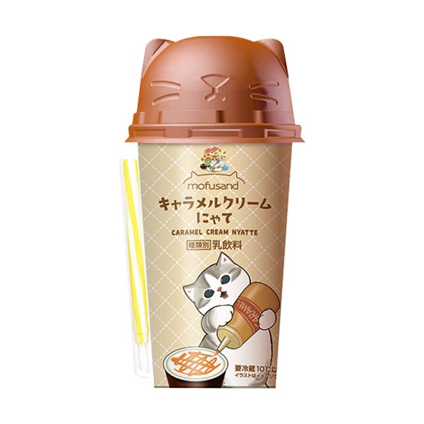 ファミリーマート×mofusand「キャラメルクリームにゃて(ラテ)」