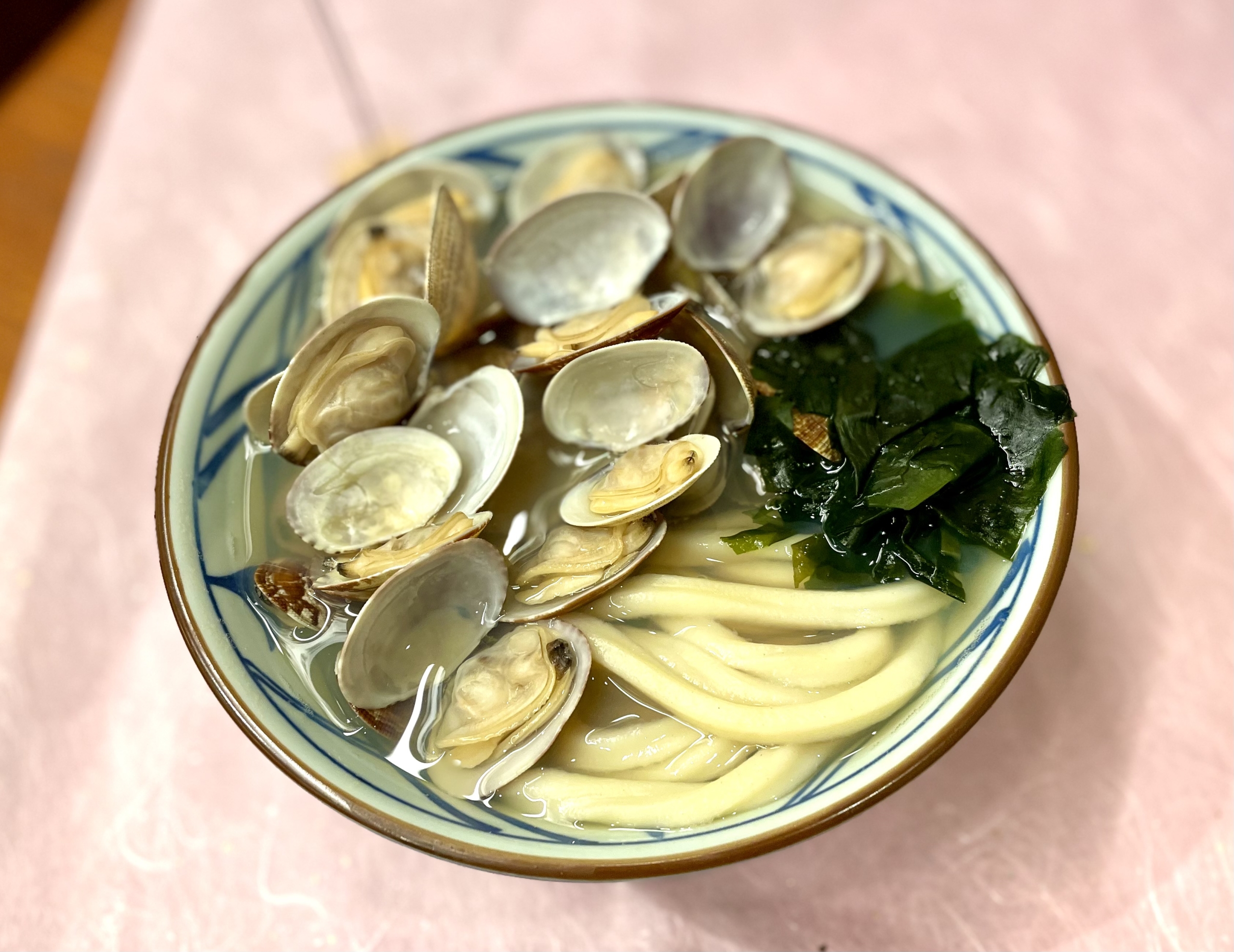 丸亀製麺「山盛りあさりうどん」