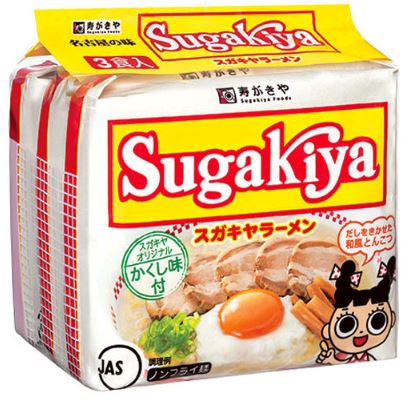 寿がきや食品「3食入 即席SUGAKIYAラーメン」