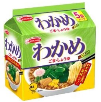 エースコック「わかめラーメン ごま・しょうゆ」5食パック