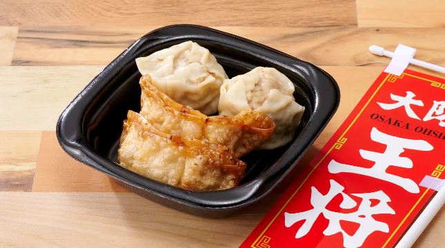 ローソンストア100「大阪王将 揚餃子・焼売セット」