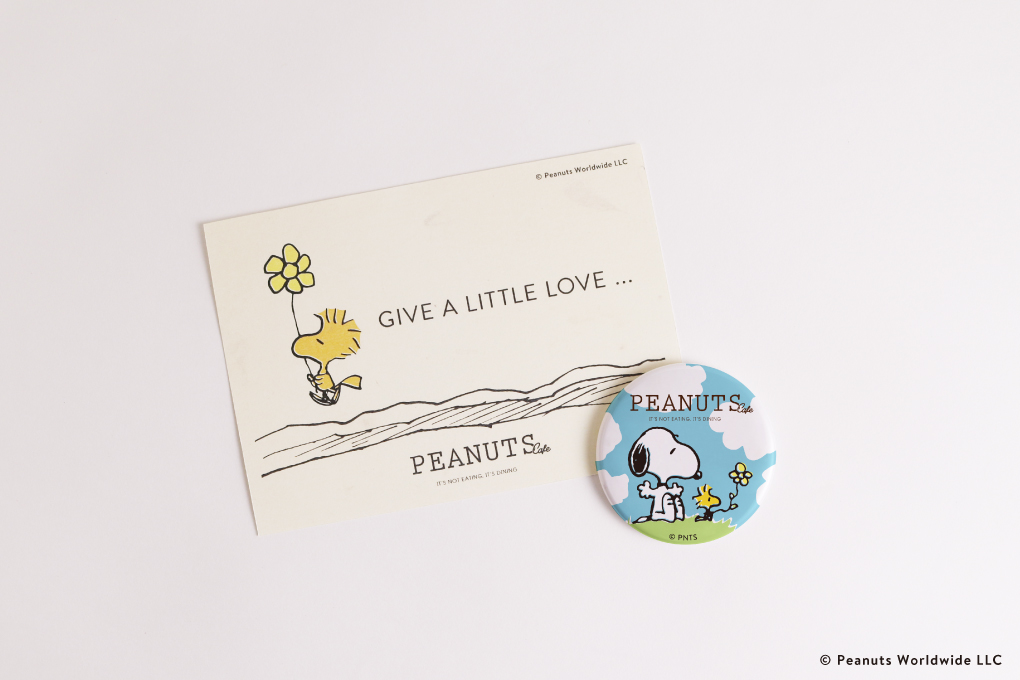 PEANUTS Cafe「GIVE A LITTLE LOVEボックス」缶ミラー・カード