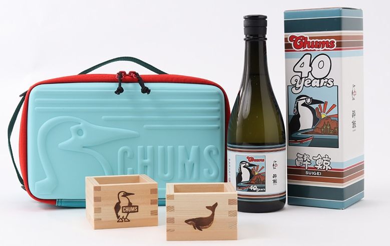 チャムス40周年記念「酔鯨×CHUMS 40years Anniversary 純米酒 国産ひのき枡セット」