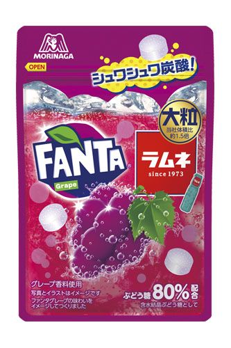 森永製菓「大粒ラムネ〈ファンタグレープ〉」