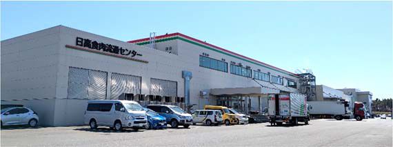 北海道新冠町「日高食肉流通センター」奥が第2カット工場