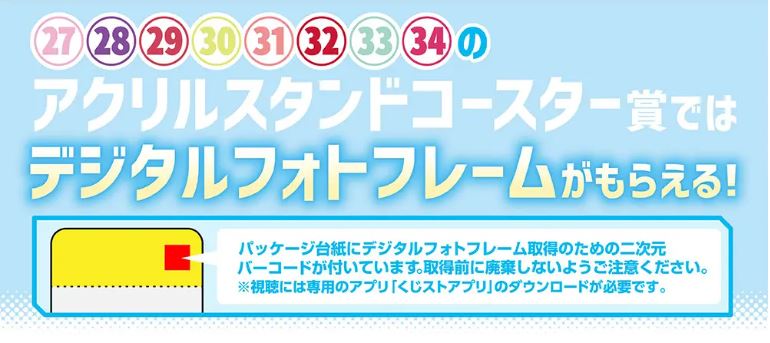 ホロライブ「ホロクッキングくじ～ホロッとカフェテリア～」アクリルスタンドコースターはデジタルフォトフレーム付き