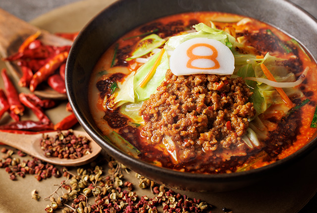 8番らーめん「野菜麻辣らーめん」