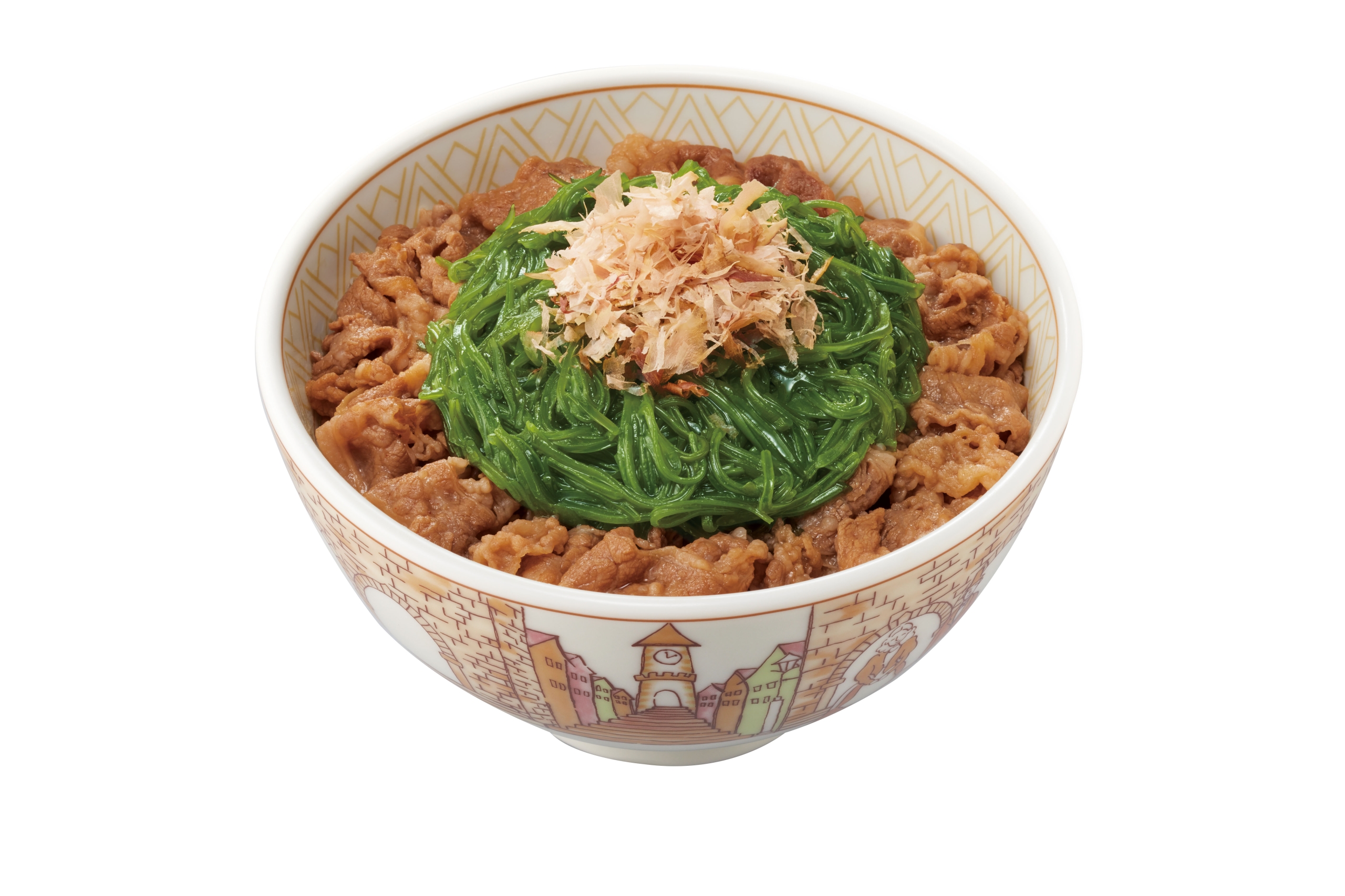 すき家「たっぷりめかぶ牛丼」