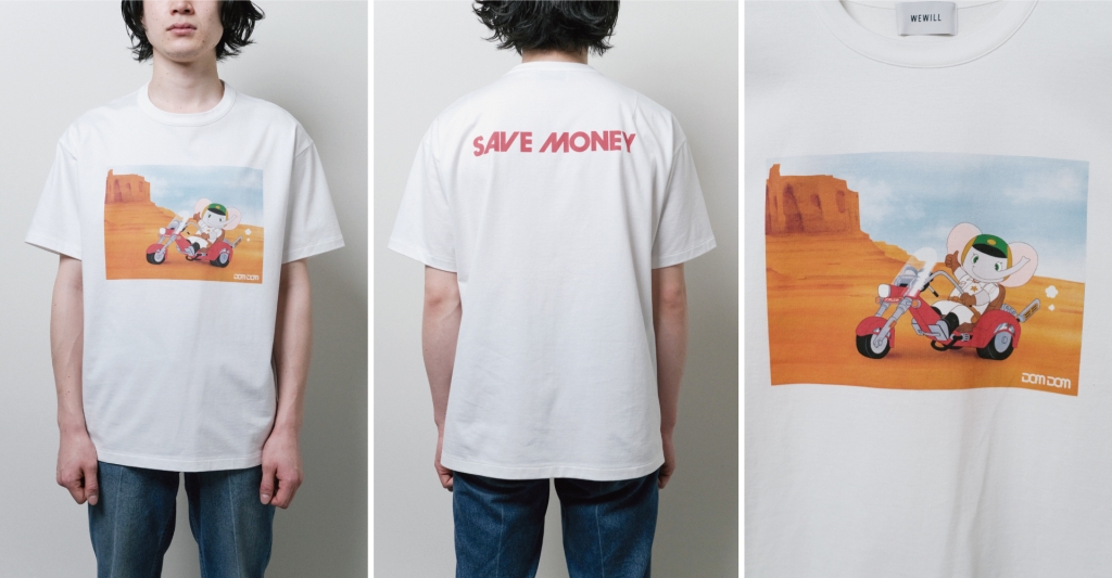 ドムドムハンバーガー×WEWILL「SAVE MONEY T-SHIRT」