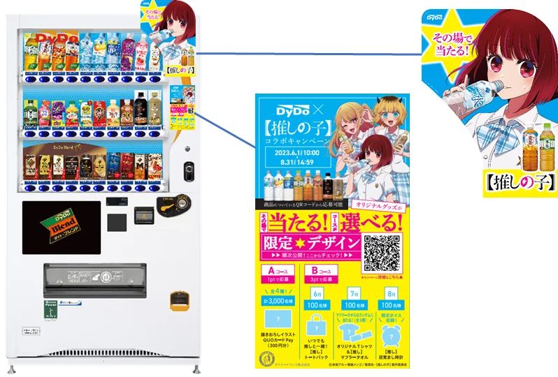 ダイドードリンコ自動販売機「【推しの子】」POP